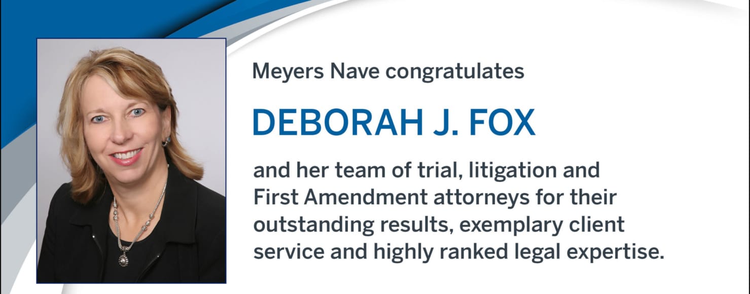 Deborah Fox Award Top Litigators and Trial Lawyers 2020